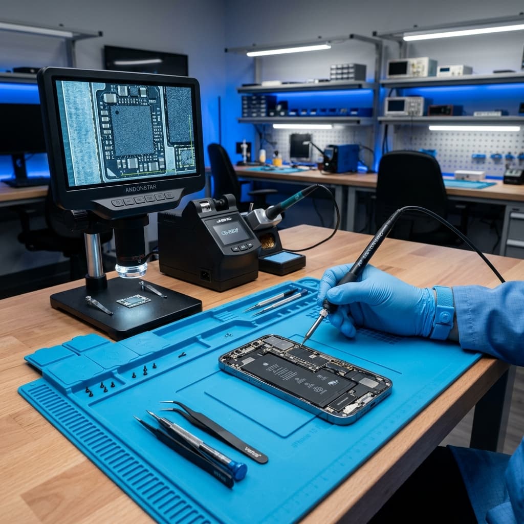 iPhone Tamir Atölyesi Laboratuvar Ortamı