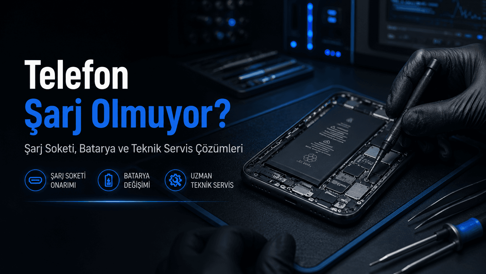 Telefon Şarj Olmuyor Sorunu: iPhone Şarj Soketi Değişimi, Batarya Arızası ve Teknik Servis Çözümleri teknik analizi